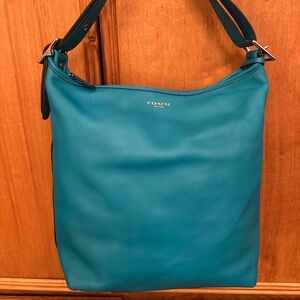 Coach 19889 Legacy Leather Duffle Tourmaline EUC $348 Rare